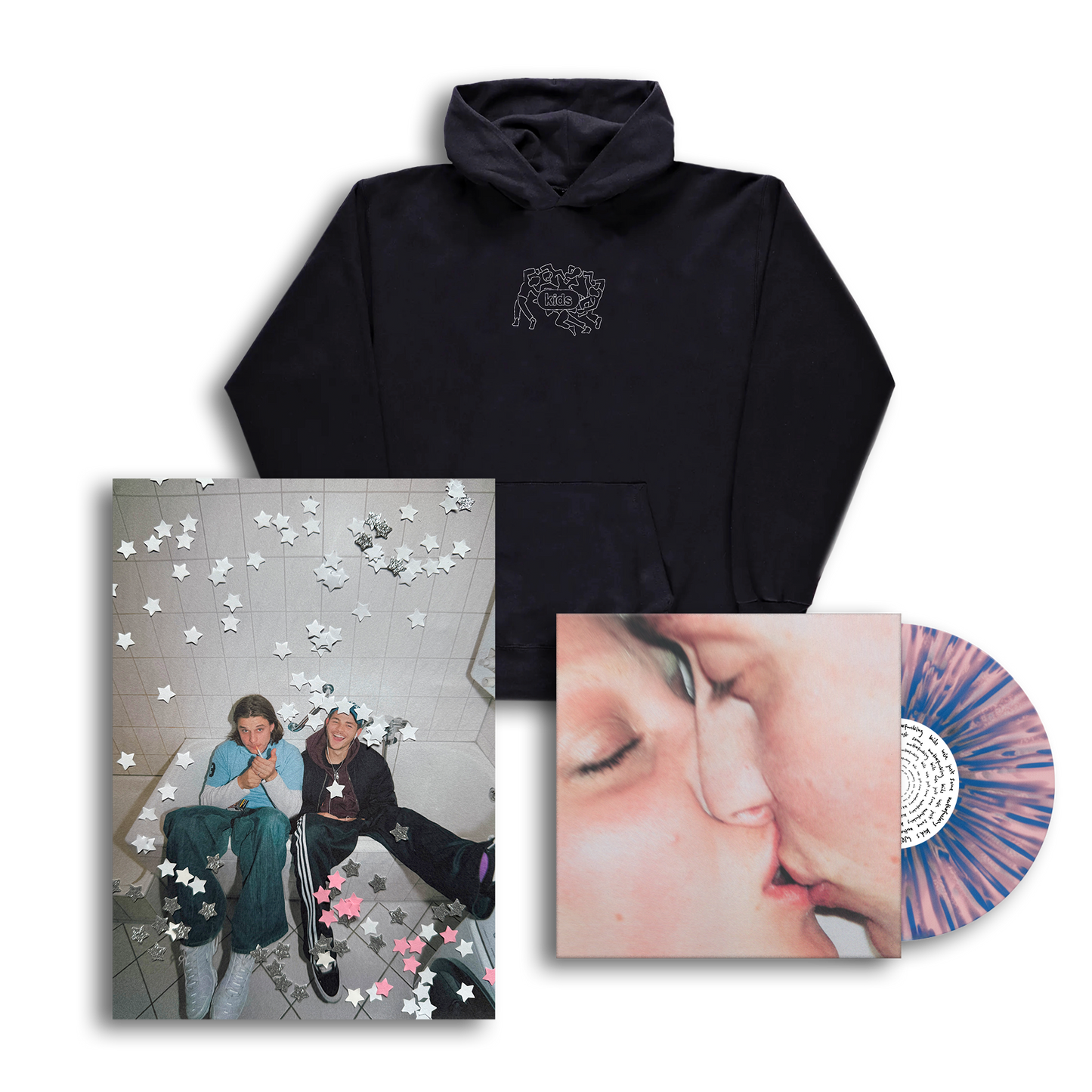 kids limited vinyl hoodie bundle